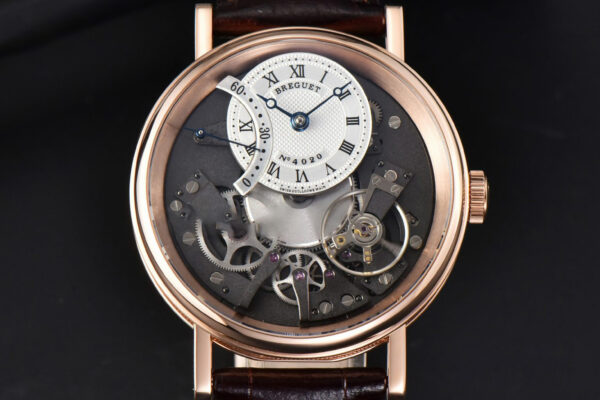 Tradition 7097BB RG ZF 40MM Gray Dial White Subdial Brown Leather Strap A505