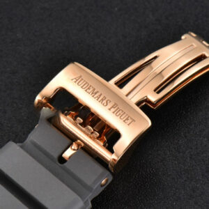 Offshore Ladies 37mm 26231ST RG RXWF Diamond White Dial Black Subdial Gray Rubber Strap Quartz - Image 19