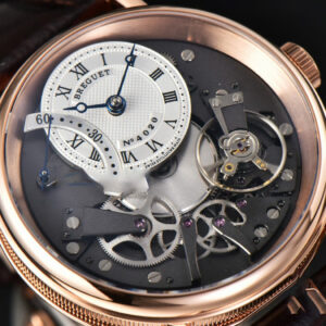 Tradition 7097BB RG ZF 40MM Gray Dial White Subdial Brown Leather Strap A505 - Image 7