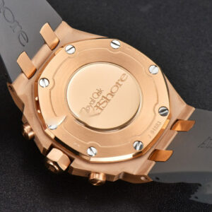 Offshore Ladies 37mm 26231ST RG RXWF Diamond White Dial Black Subdial Gray Rubber Strap Quartz - Image 26