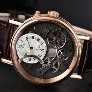 Tradition 7097BB RG ZF 40MM Gray Dial White Subdial Brown Leather Strap A505 - Image 8
