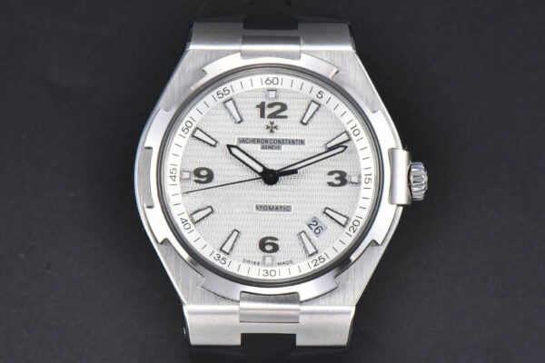 Overseas 47040 42mm PPF White Dial Black Rubber Strap A1226