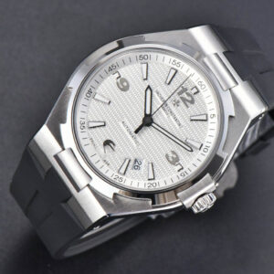 Overseas 47040 42mm PPF White Dial Black Rubber Strap A1226 - Image 5