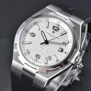 Overseas 47040 42mm PPF White Dial Black Rubber Strap A1226 - Image 6