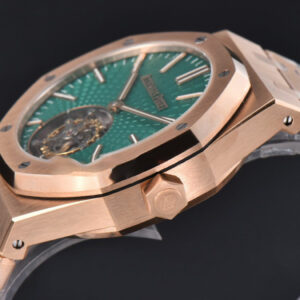 Royal Oak Tourbillon 41mm R8F RG Green Dial RG Bracelet Flying Tourb V2 - Image 5
