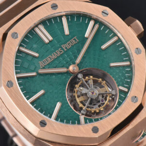 Royal Oak Tourbillon 41mm R8F RG Green Dial RG Bracelet Flying Tourb V2 - Image 3