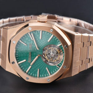 Royal Oak Tourbillon 41mm R8F RG Green Dial RG Bracelet Flying Tourb V2