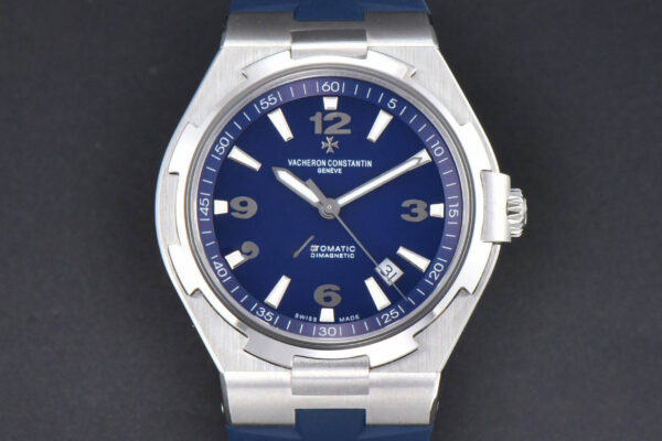 Overseas 47040 42mm PPF Blue Dial Blue Rubber Strap A1226