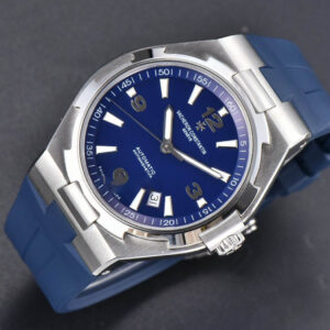 Overseas 47040 42mm PPF Blue Dial Blue Rubber Strap A1226 - Image 2