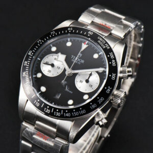 Black Bay Chrono 41mm TWSF Black Dial SS Bracelet A7750 - Image 11