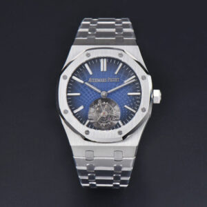 Royal Oak Tourbillon 41mm R8F SS Blue Dial SS Bracelet Flying Tourb V2