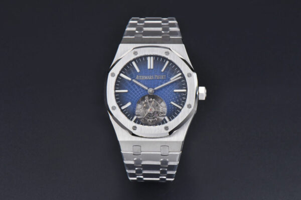Royal Oak Tourbillon 41mm R8F SS Blue Dial SS Bracelet Flying Tourb V2