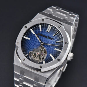 Royal Oak Tourbillon 41mm R8F SS Blue Dial SS Bracelet Flying Tourb V2 - Image 4