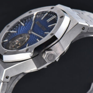 Royal Oak Tourbillon 41mm R8F SS Blue Dial SS Bracelet Flying Tourb V2 - Image 6