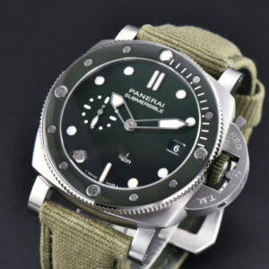 PAM1287 Sub Quaranta 44mm VSF Green Dial Green Nylon Strap P900 - Image 2