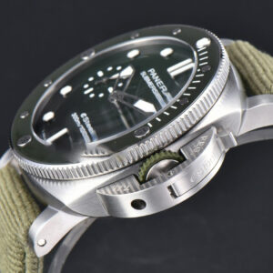 PAM1287 Sub Quaranta 44mm VSF Green Dial Green Nylon Strap P900 - Image 9