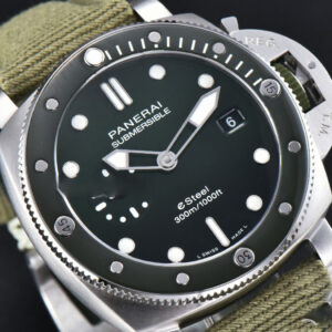 PAM1287 Sub Quaranta 44mm VSF Green Dial Green Nylon Strap P900 - Image 10