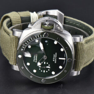 PAM1287 Sub Quaranta 44mm VSF Green Dial Green Nylon Strap P900 - Image 11