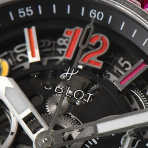 Big Bang Unico Rainbow King SS Diamond 45mm ZF Skeleton Rainbow Gummy Strap A1280 - Image 7