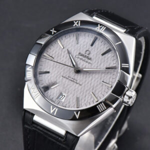 Constellation 41MM VSF Black Dial Black Black/Silver Bezel Gummy Strap A8900 - Image 16