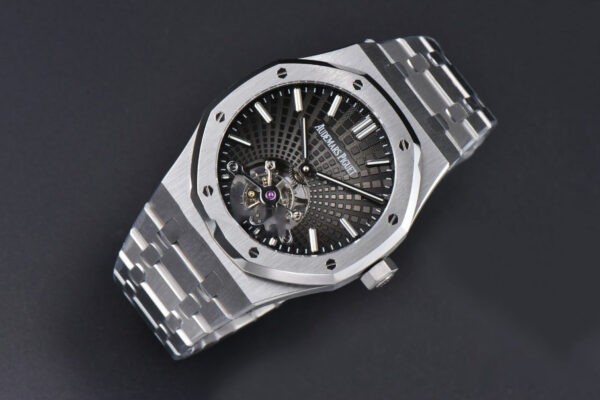 Royal Oak Tourbillon 41mm R8F SS Gray Dial SS Bracelet Flying Tourb V2