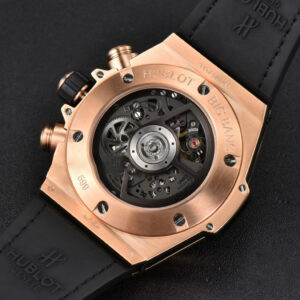Big Bang Unico Rainbow King RG Diamond 45mm ZF Skeleton Rainbow Gummy Strap A1280 - Image 19