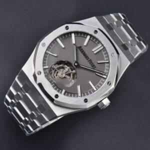 Royal Oak Tourbillon 41mm R8F SS Smooth Gray Dial SS Bracelet Flying Tourb V2 - Image 5