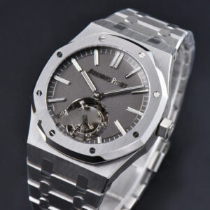 Royal Oak Tourbillon 41mm R8F SS Smooth Gray Dial SS Bracelet Flying Tourb V2 - Image 6