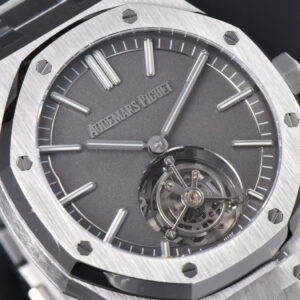 Royal Oak Tourbillon 41mm R8F SS Smooth Gray Dial SS Bracelet Flying Tourb V2