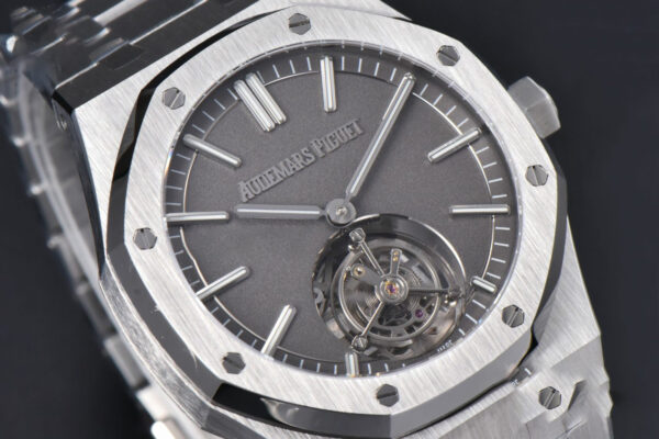 Royal Oak Tourbillon 41mm R8F SS Smooth Gray Dial SS Bracelet Flying Tourb V2