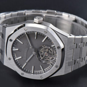 Royal Oak Tourbillon 41mm R8F SS Smooth Gray Dial SS Bracelet Flying Tourb V2 - Image 4