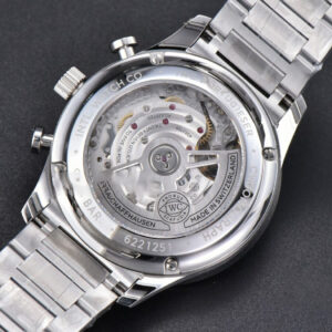 Portuguese Chrono IW371617 ZF White Dial Blue Markers Visible Case SS Bracelet A7750 - Image 17