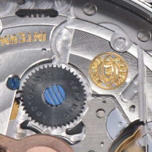Portugieser Perpetual Calendar IW5033 42mm SS APSF White Dial Black Leather Strap A52610 Clone - Image 5