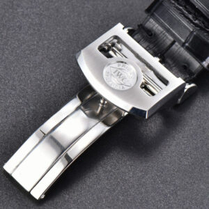Portugieser Perpetual Calendar IW5033 42mm SS APSF White Dial Black Leather Strap A52610 Clone - Image 10