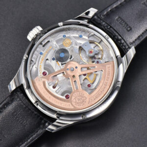 Portugieser Perpetual Calendar IW5033 42mm SS APSF White Dial Black Leather Strap A52610 Clone - Image 17