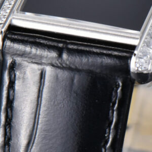 Tank Must Large 33.7×25.5mm K11F Diamond Bezel Black Dial Black Leather Strap Quartz - Image 6