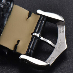 Tank Must Large 33.7×25.5mm K11F Diamond Bezel Black Dial Black Leather Strap Quartz - Image 13