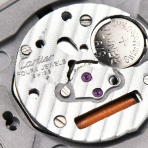 Tank Must Large 33.7×25.5mm K11F Diamond Bezel Black Dial Black Leather Strap Quartz - Image 21