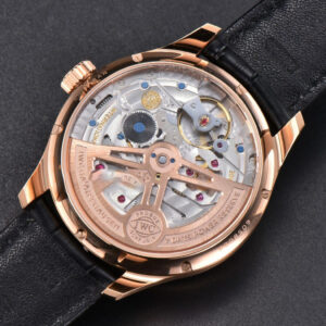 Portugieser Perpetual Calendar IW5033 42mm RG APSF White Dial Black Leather Strap A52610 Clone - Image 23