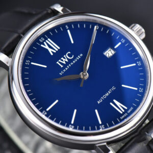Portofino ‘150 Years’ 40MM V7F Blue Dial Silver Markers Black Leather Strap A2892/SW200 - Image 6