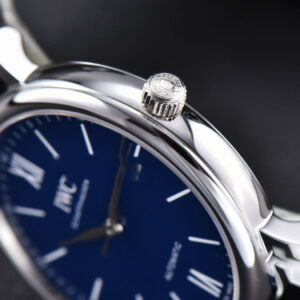 Portofino ‘150 Years’ 40MM V7F Blue Dial Silver Markers Black Leather Strap A2892/SW200 - Image 8