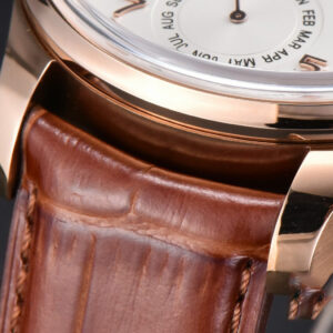 Portugieser Perpetual Calendar IW5033 42mm RG APSF White Dial Brown Leather Strap A52610 Clone - Image 21