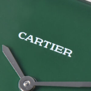 Tank Must Large 33.7×25.5mm K11F Diamond Bezel Green Dial Green Leather Strap Quartz - Image 10