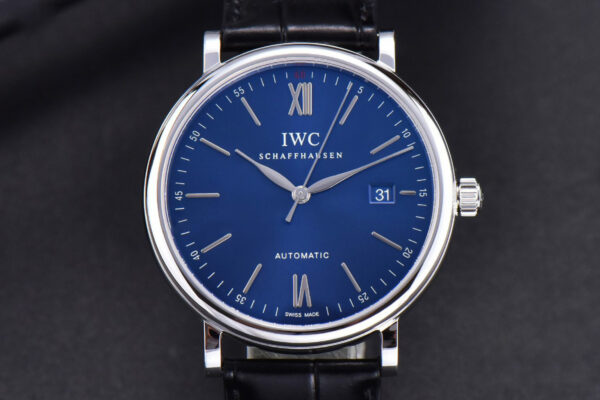 Portofino ‘150 Years’ 40MM V7F Blue Dial ‘Red 60’ Black Leather Strap A2892/SW200