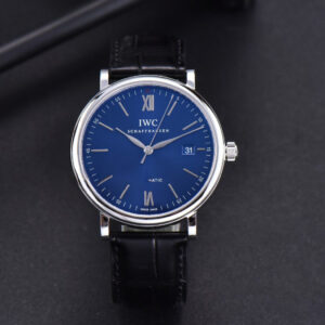 Portofino ‘150 Years’ 40MM V7F Blue Dial ‘Red 60’ Black Leather Strap A2892/SW200 - Image 12