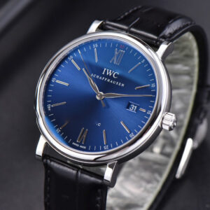 Portofino ‘150 Years’ 40MM V7F Blue Dial ‘Red 60’ Black Leather Strap A2892/SW200 - Image 13
