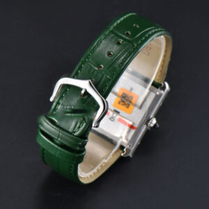 Tank Must Large 33.7×25.5mm K11F Diamond Bezel Green Dial Green Leather Strap Quartz - Image 18