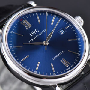 Portofino ‘150 Years’ 40MM V7F Blue Dial ‘Red 60’ Black Leather Strap A2892/SW200 - Image 21