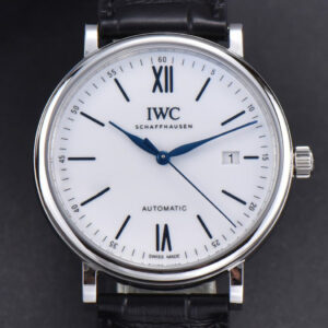 Portofino ‘150 Years’ 40MM V7F White Dial Blue Markers Black Leather Strap A2892/SW200