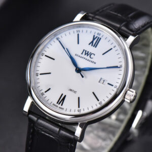 Portofino ‘150 Years’ 40MM V7F White Dial Blue Markers Black Leather Strap A2892/SW200 - Image 12